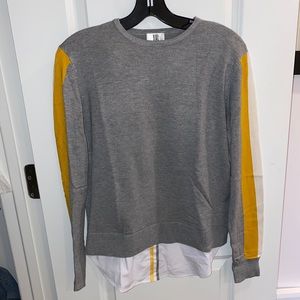 YAL Yellow contrast sweater